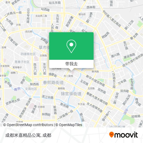 成都米嘉精品公寓地图