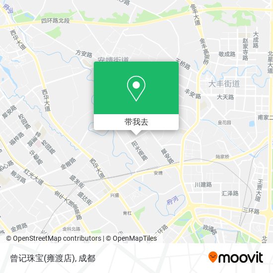 曾记珠宝(雍渡店)地图