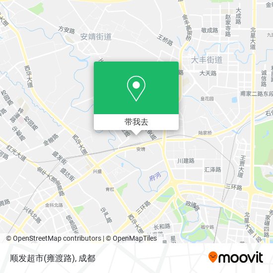 顺发超市(雍渡路)地图