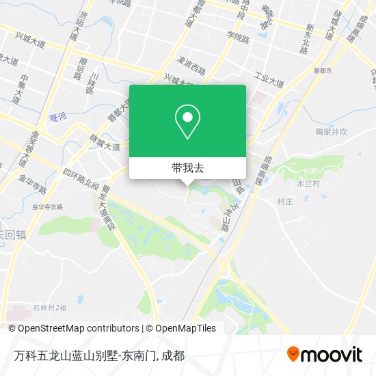 万科五龙山蓝山别墅-东南门地图