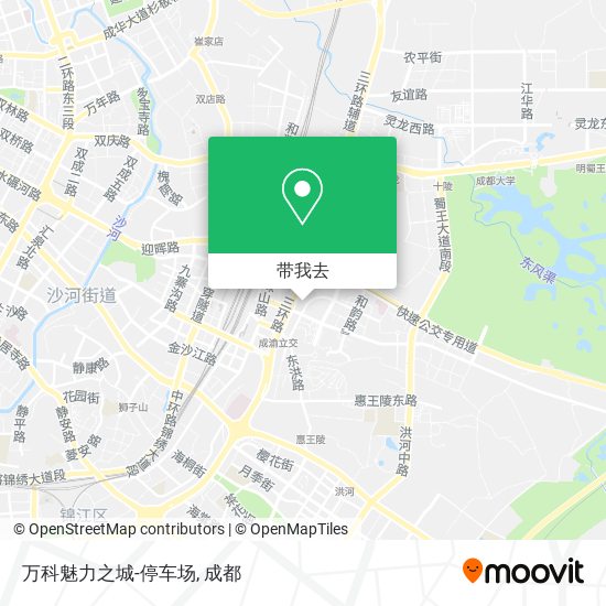 万科魅力之城-停车场地图