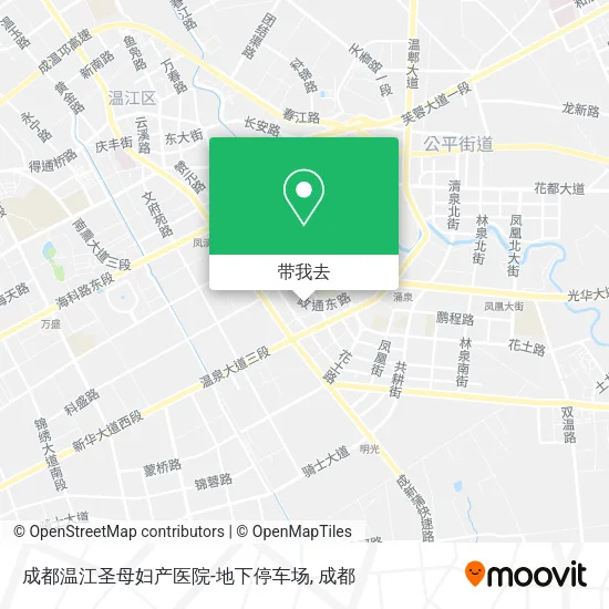 成都温江圣母妇产医院-地下停车场地图