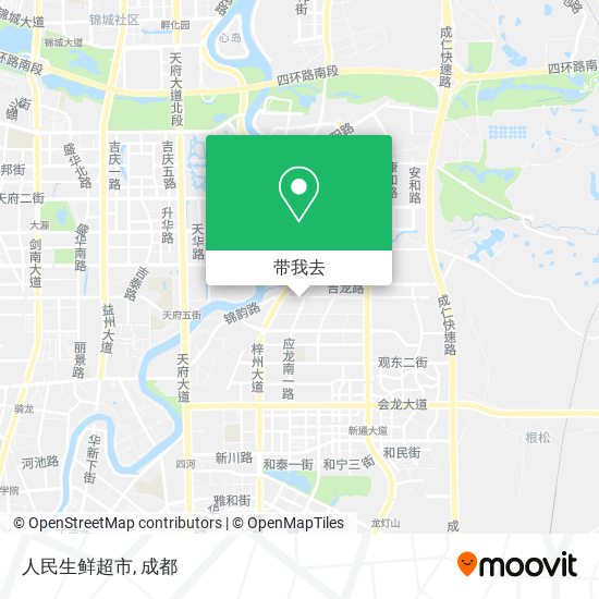 人民生鲜超市地图