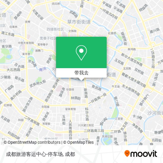 成都旅游客运中心-停车场地图