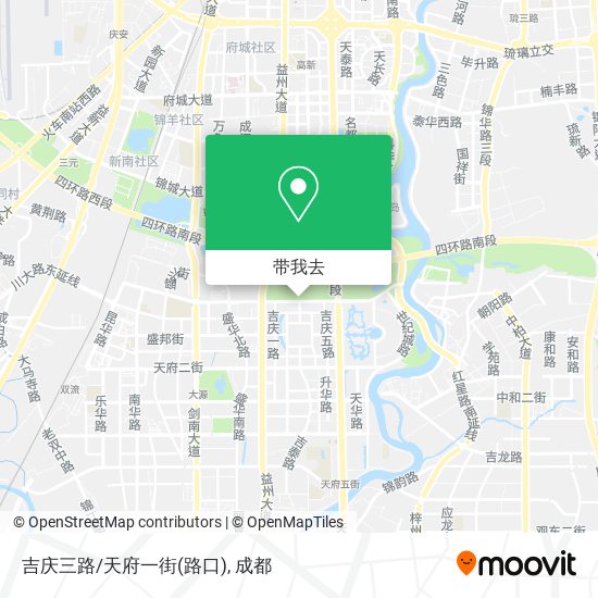 吉庆三路/天府一街(路口)地图