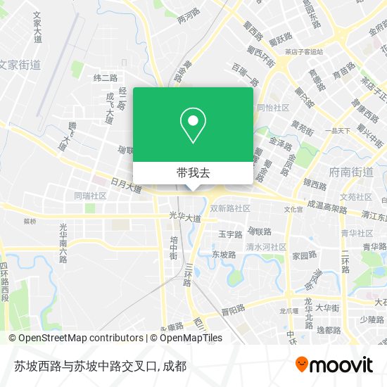苏坡西路与苏坡中路交叉口地图