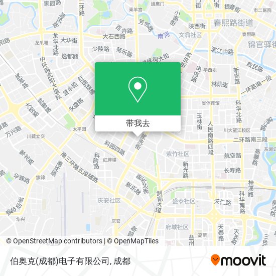 伯奥克(成都)电子有限公司地图