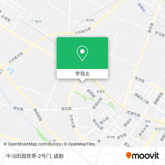 中冶田园世界-2号门地图