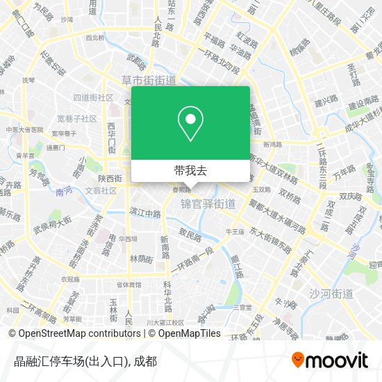 晶融汇停车场(出入口)地图