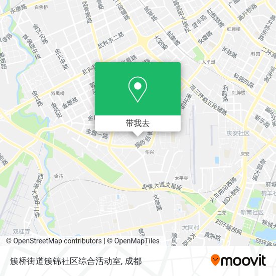 簇桥街道簇锦社区综合活动室地图