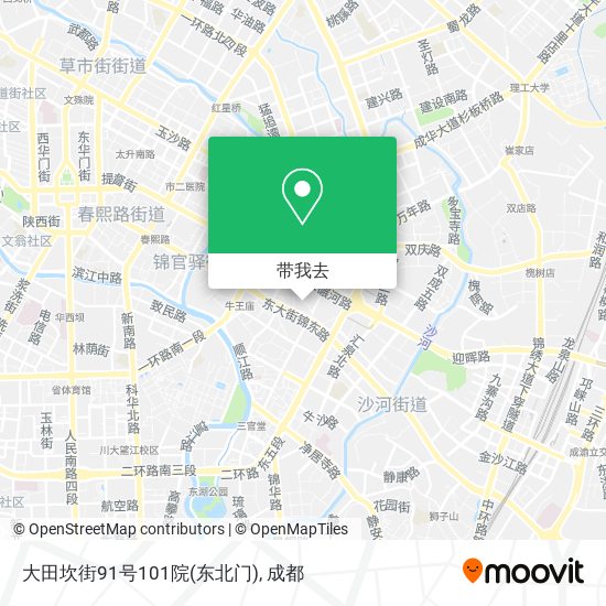 大田坎街91号101院(东北门)地图
