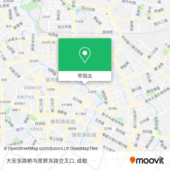 大安东路桥与星辉东路交叉口地图