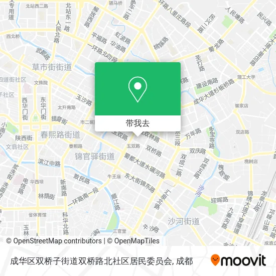 成华区双桥子街道双桥路北社区居民委员会地图