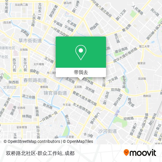 双桥路北社区-群众工作站地图