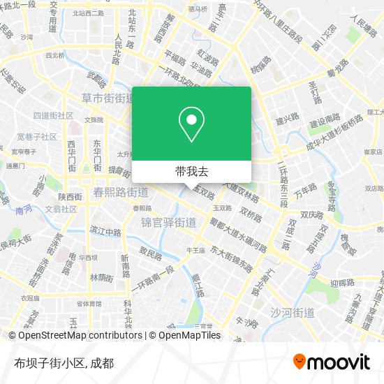 布坝子街小区地图
