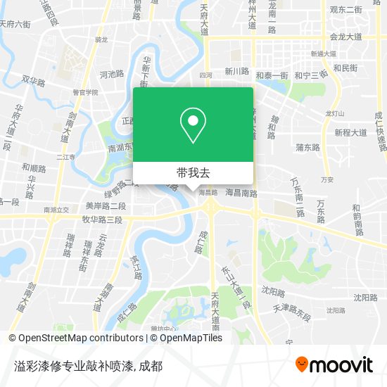 溢彩漆修专业敲补喷漆地图
