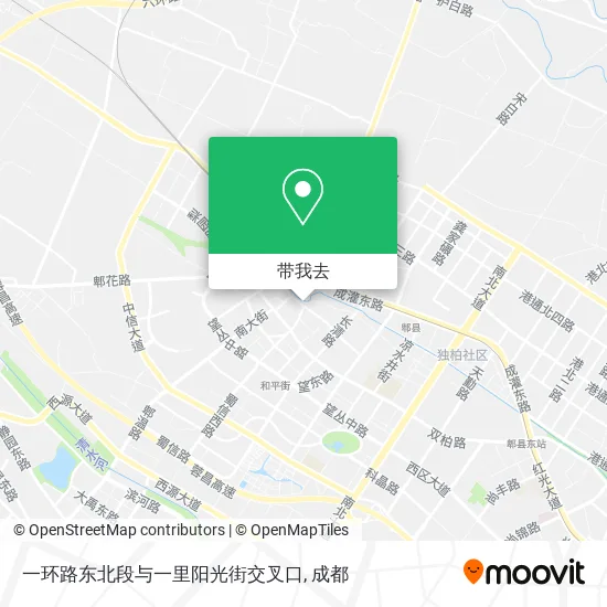 一环路东北段与一里阳光街交叉口地图