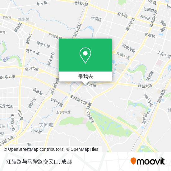 江陵路与马鞍路交叉口地图