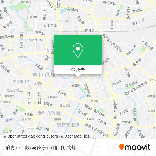 府青路一段/马鞍东路(路口)地图