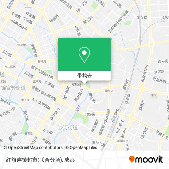 红旗连锁超市(联合分场)地图