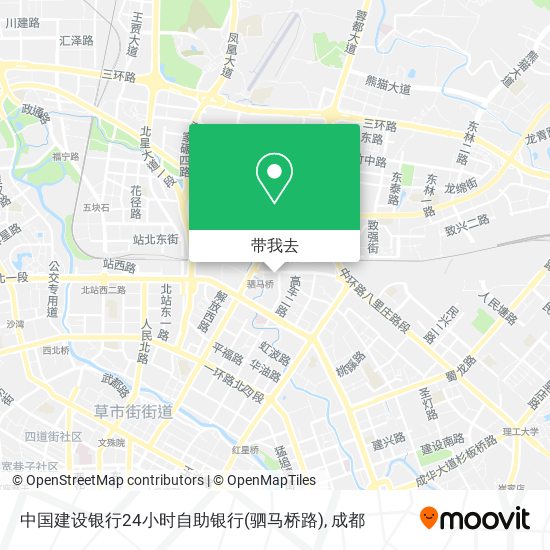 中国建设银行24小时自助银行(驷马桥路)地图