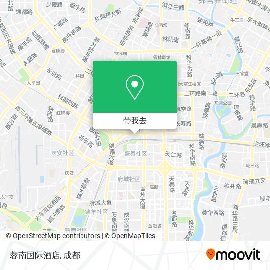 蓉南国际酒店地图