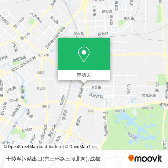 十陵客运站出口(东三环路三段北向)地图