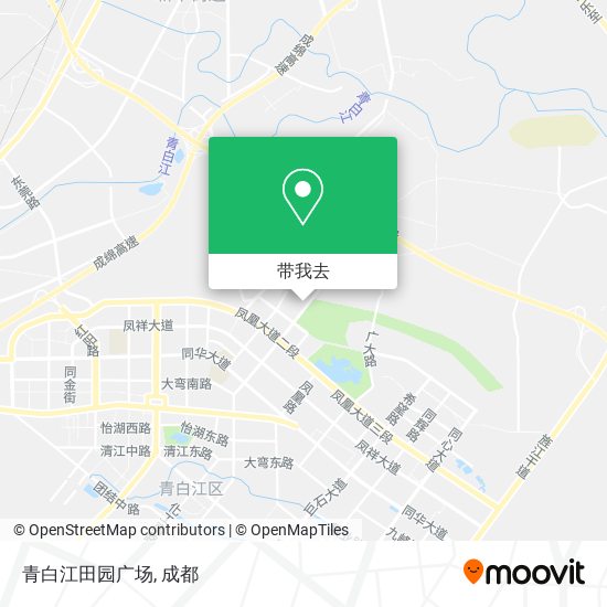青白江田园广场地图