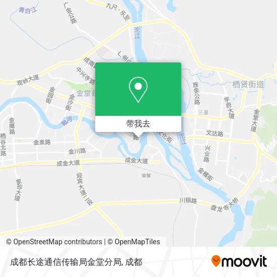 成都长途通信传输局金堂分局地图