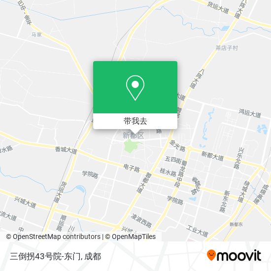 三倒拐43号院-东门地图