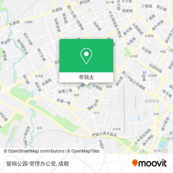 簇锦公园-管理办公室地图
