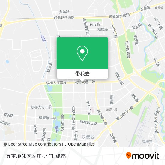 五亩地休闲农庄-北门地图
