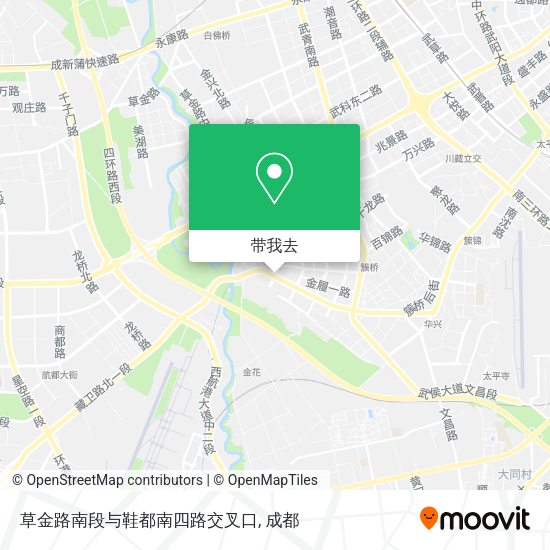 草金路南段与鞋都南四路交叉口地图