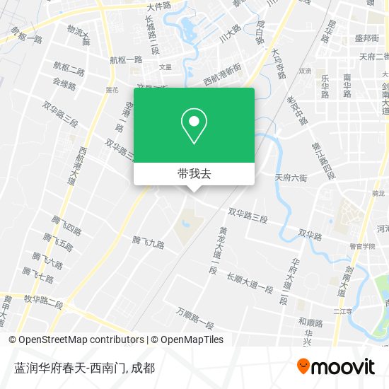 蓝润华府春天-西南门地图