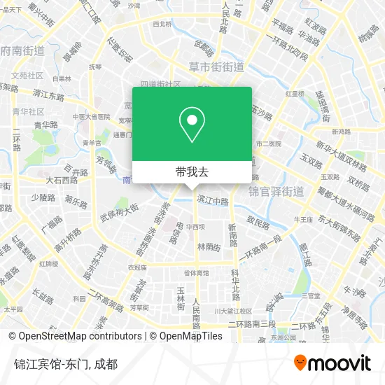 锦江宾馆-东门地图