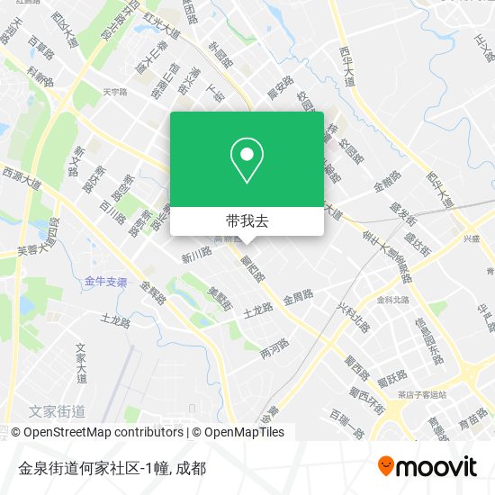 金泉街道何家社区-1幢地图