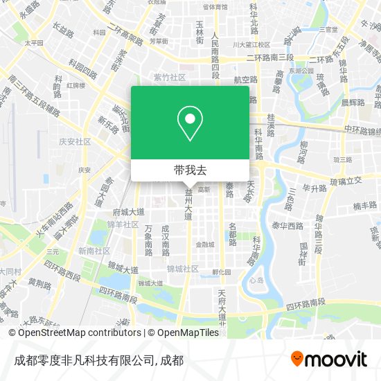 成都零度非凡科技有限公司地图