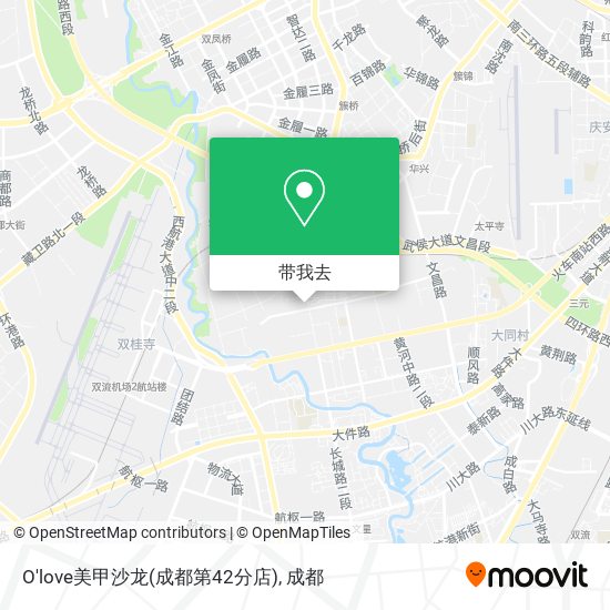 O'love美甲沙龙(成都第42分店)地图