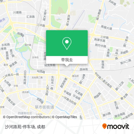 沙河路苑-停车场地图