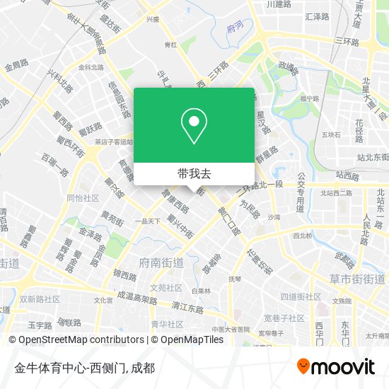 金牛体育中心-西侧门地图