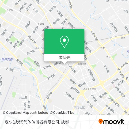 森尔(成都)气体传感器有限公司地图