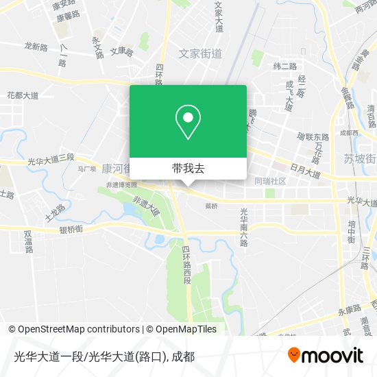 光华大道一段/光华大道(路口)地图