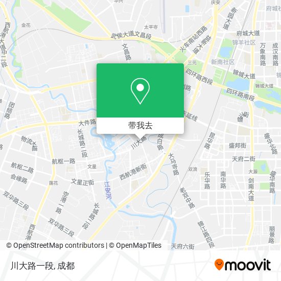 川大路一段地图