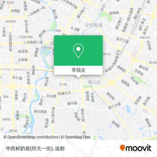 华西鲜奶屋(经天一街)地图