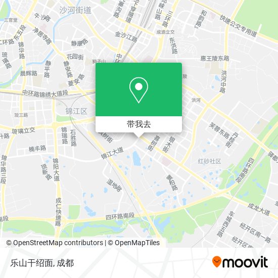 乐山干绍面地图