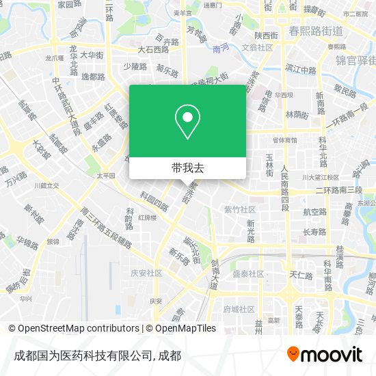 成都国为医药科技有限公司地图
