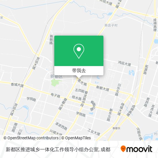 新都区推进城乡一体化工作领导小组办公室地图
