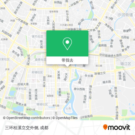 三环桂溪立交外侧地图