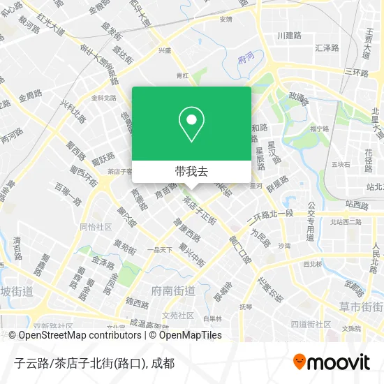 子云路/茶店子北街(路口)地图