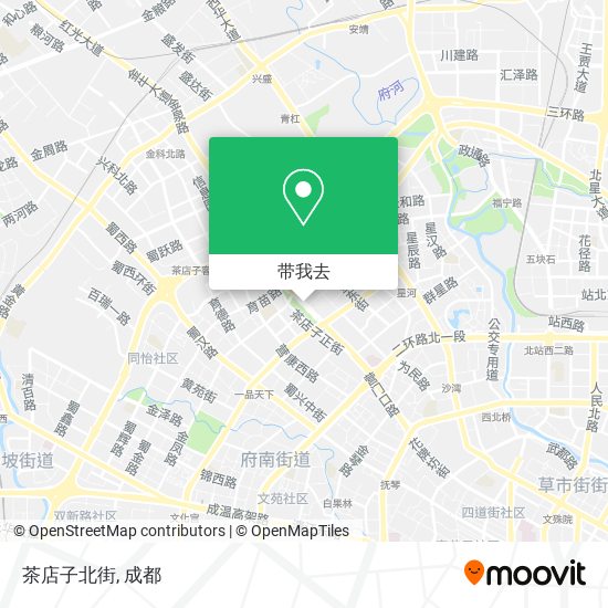 茶店子北街地图
